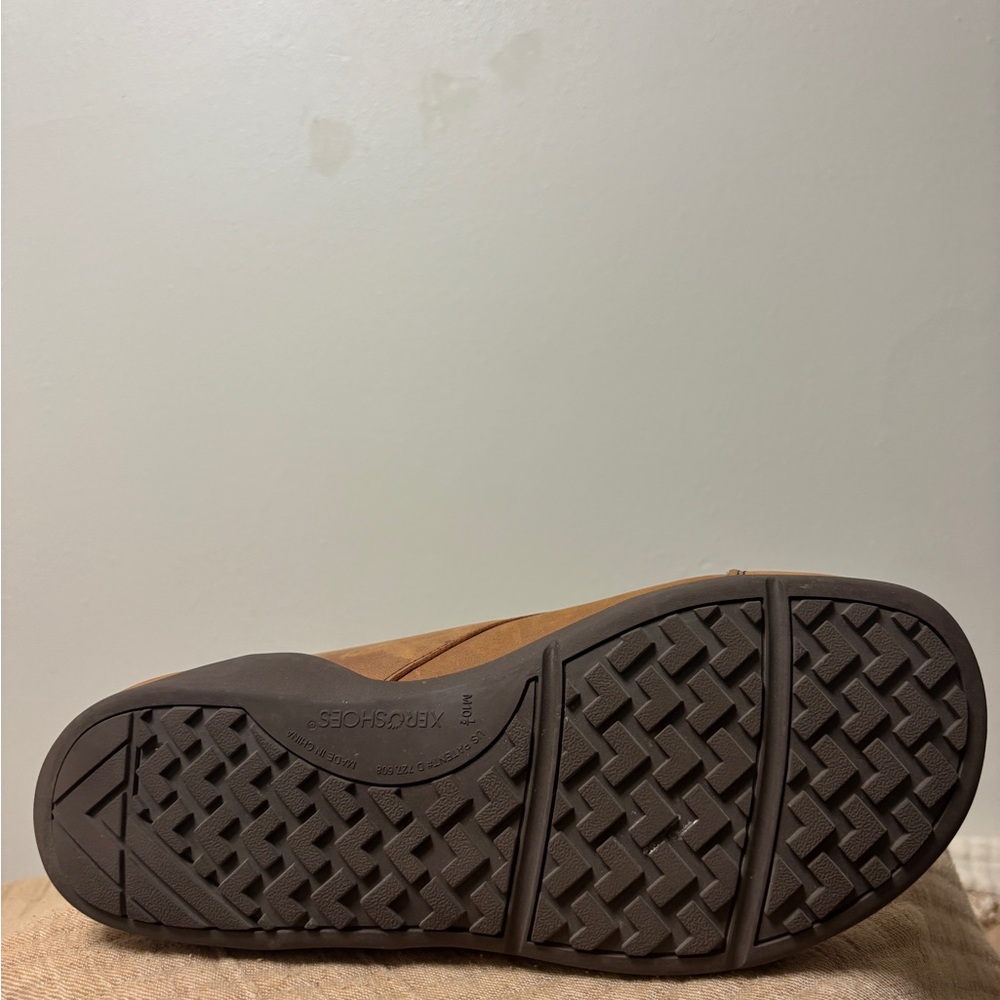 Xero Shoes Denver Leather Barefoot Boots Brown Tan Men’s 10.5 Mint! - Picture 11 of 12